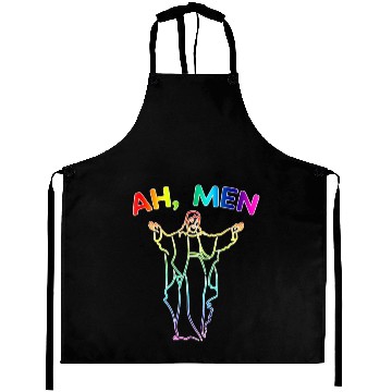 Discover LGBTQ Jesus Aprons Religious Ah, MEN Aprons