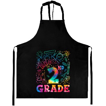 Discover 2nd Grade Tide Dye Second Grade Back To School Aprons