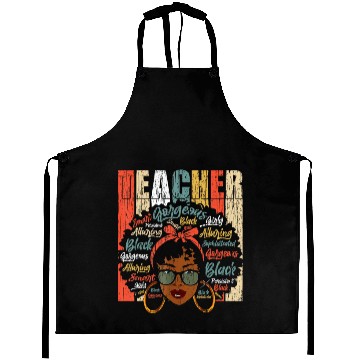 Discover Black Smart Teacher Afro Love Melanin African Amer Aprons