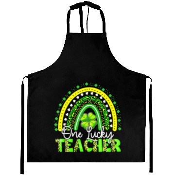 Discover Rainbow Leopard One Lucky Teacher St Patricks Day Aprons