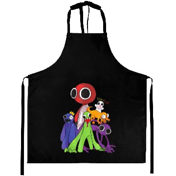 Discover Rainbow Friends blue red orange green Aprons