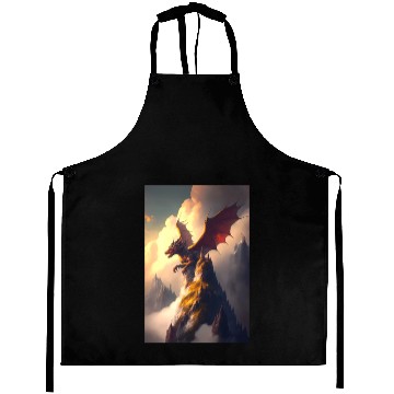 Discover Mystical Dragon in fog Aprons