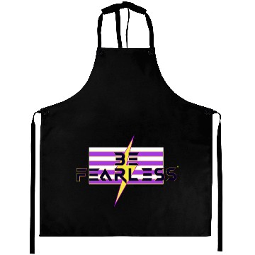 Discover Be Fearless Flag w/Bolt (white text) Aprons