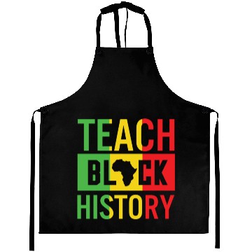 Discover Teach Black History African American Juneteenth Aprons