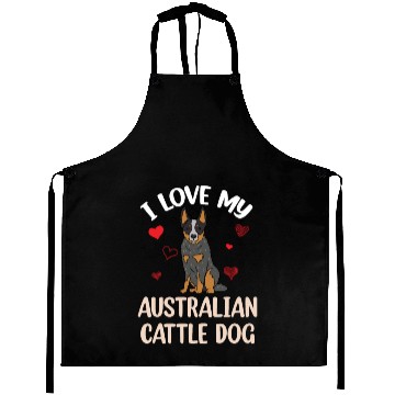Discover I Love my Australian Cattle Dog Aprons