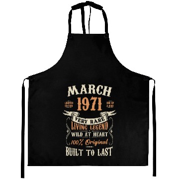 Discover March 1971 Birthday Surprise Aprons