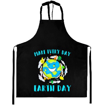 Discover Make Every Day Earth Day Cute Planet Save Environm Aprons