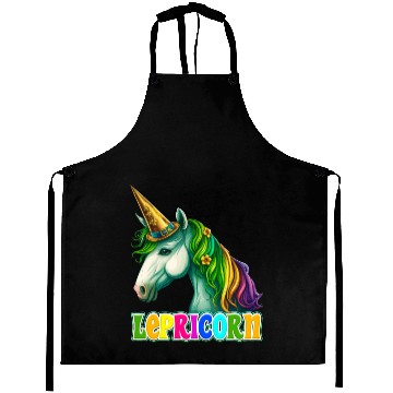 Discover Lepricorn St. Patrick's Day Unicorn Women Aprons