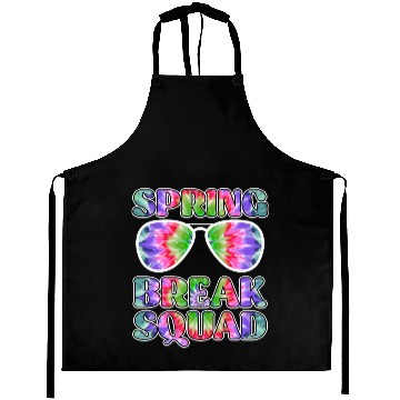 Discover Spring Break Squad Summer Vacation Spring Break Aprons