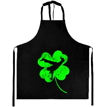 Discover Capoeira St. Patrick's day shamrock Aprons
