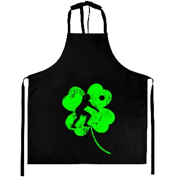 Discover Volleyball St. Patrick's day shamrock Aprons