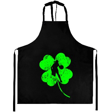 Discover Basketball St. Patrick's day shamrock Aprons