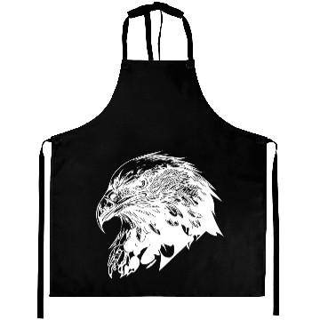 Discover Elegant Eagle In Vintage T Tattoo Style Aprons