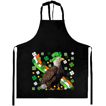 Discover Irish American Flag Eagle St. Patrick’s Day Aprons