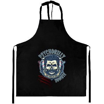 Discover Psychobilly Zombie Retro Design Aprons