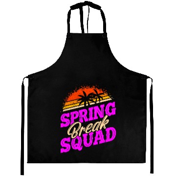 Discover Spring Break Squad Vacation Friends Spring Break Aprons