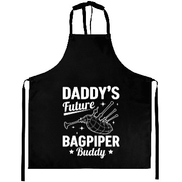 Discover Daddy's Future Bagpiper Buddy - Newborn Bagpiper Aprons
