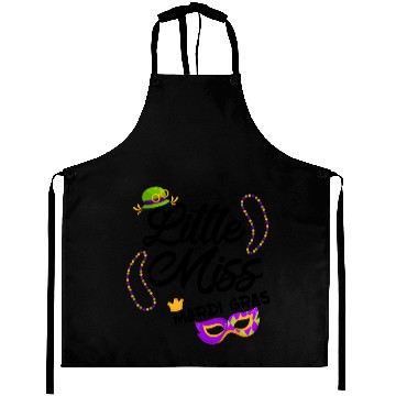 Discover funny little miss mardi gras Aprons