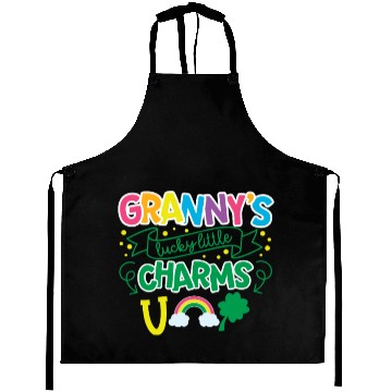 Discover Granny's Lucky Little Charms Clover Shamrock Aprons