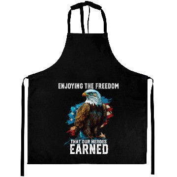 Discover Enjoying The Freedom That Our Heroes Earned Aprons