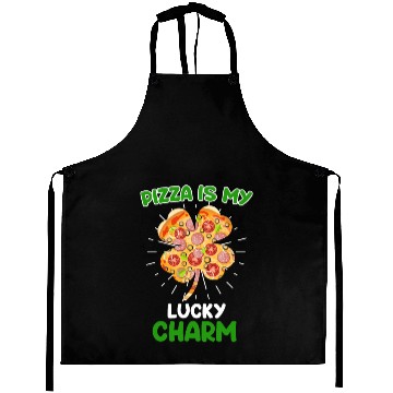 Discover Pizza is my Lucky Charm Pizza Fan Aprons