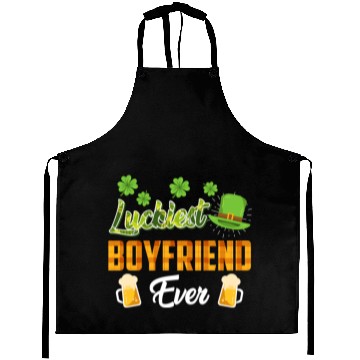 Discover Luckiest Boyfriend Ever St. Patrick's Day Aprons