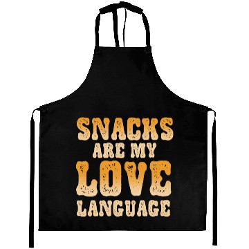 Discover Snacks Are My Love Language Aprons