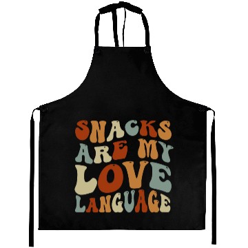 Discover Snacks Are My Love Language Aprons