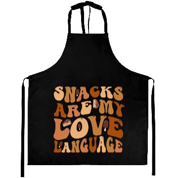 Discover Snacks Are My Love Language Aprons