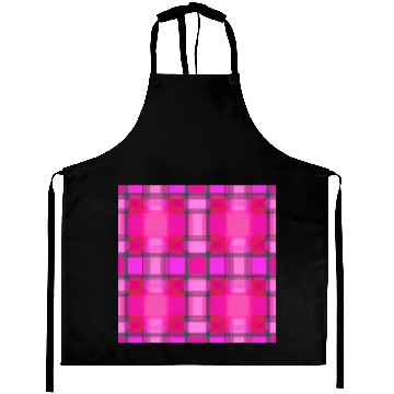 Discover Tartan Pattern in Pink Delicate and Beautiful T-Sh Aprons