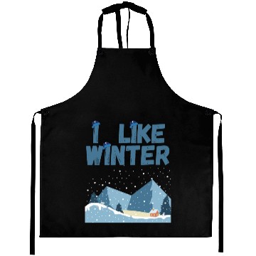 Discover I Like Winter Aprons