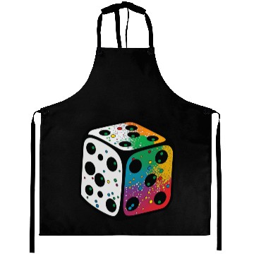 Discover Abstract dice Aprons
