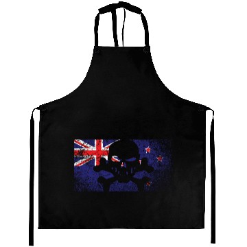 Discover Vintage New Zealand Skull Flag Aprons