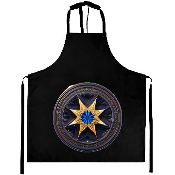Discover gold star with design Aprons