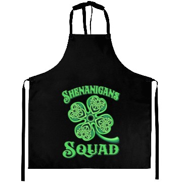 Discover Shenanigans Squad Funny St Patricks Day Aprons