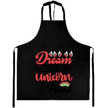 Discover Dream Big Unicorn Head Aprons