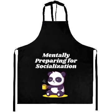 Discover Mentally Preparing for Socialization Nerd Introver Aprons