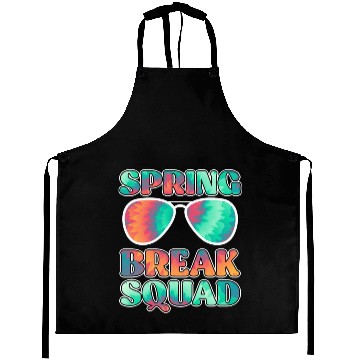 Discover Spring Break Squad Summer Vacation Spring Break Aprons