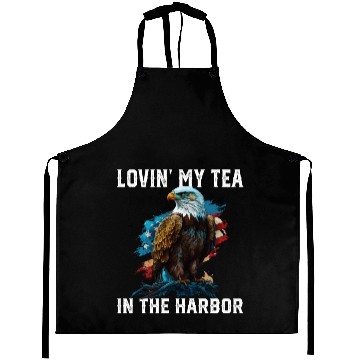 Discover Lovin My Tea In The Harbor Patriotic Tea Drinker Aprons