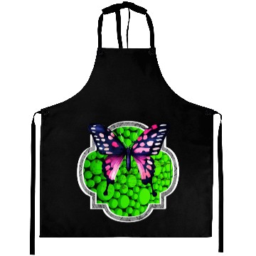 Discover Purple Butterfly, Green Dots, Astrology Aprons