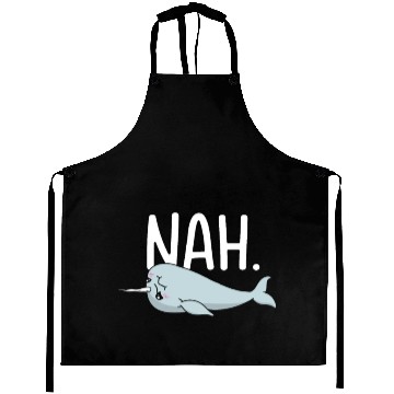Discover Procrastinating Narwhal Lover Aquatic Animals Aprons