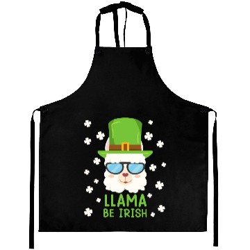Discover LLama be Irish Lama Alpaca St. Patrick's Day Aprons
