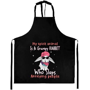 Discover My Spirit animal Is A Grumpy Rabbit Aprons