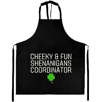 Discover Cheeky and Fun Shenanigans Coordinator Irish St Pa Aprons