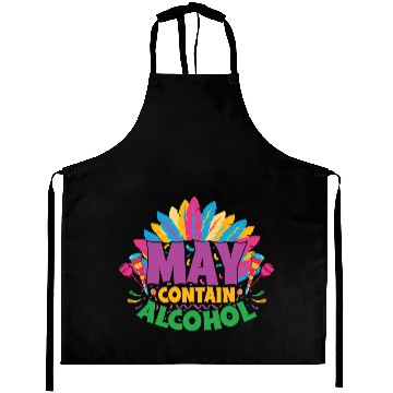 Discover May Contain Alcohol Aprons