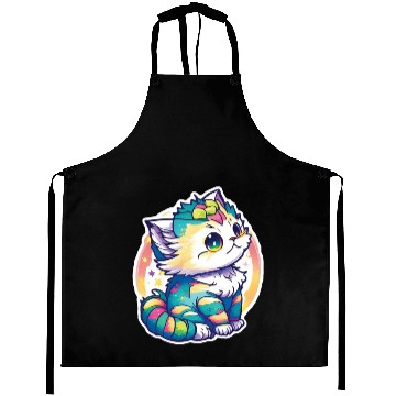 Discover Cute Chibi Kitten Aprons