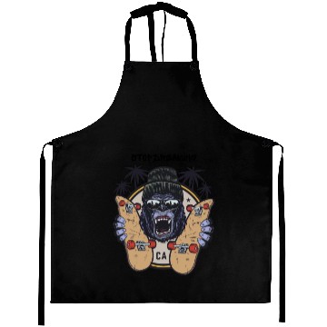 Discover The monkey with skateboard Aprons