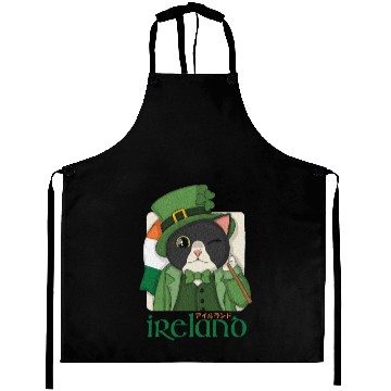 Discover Ireland Tuxedo Cat Aprons