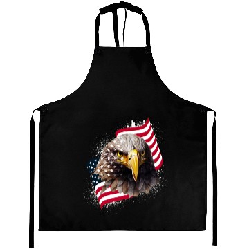 Discover Patriotic Eagle US American Flag Bald Eagle USA Aprons