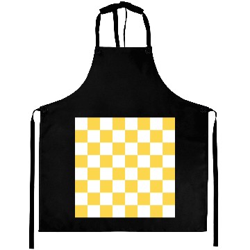 Discover Yellow checker rectangle background. Aprons